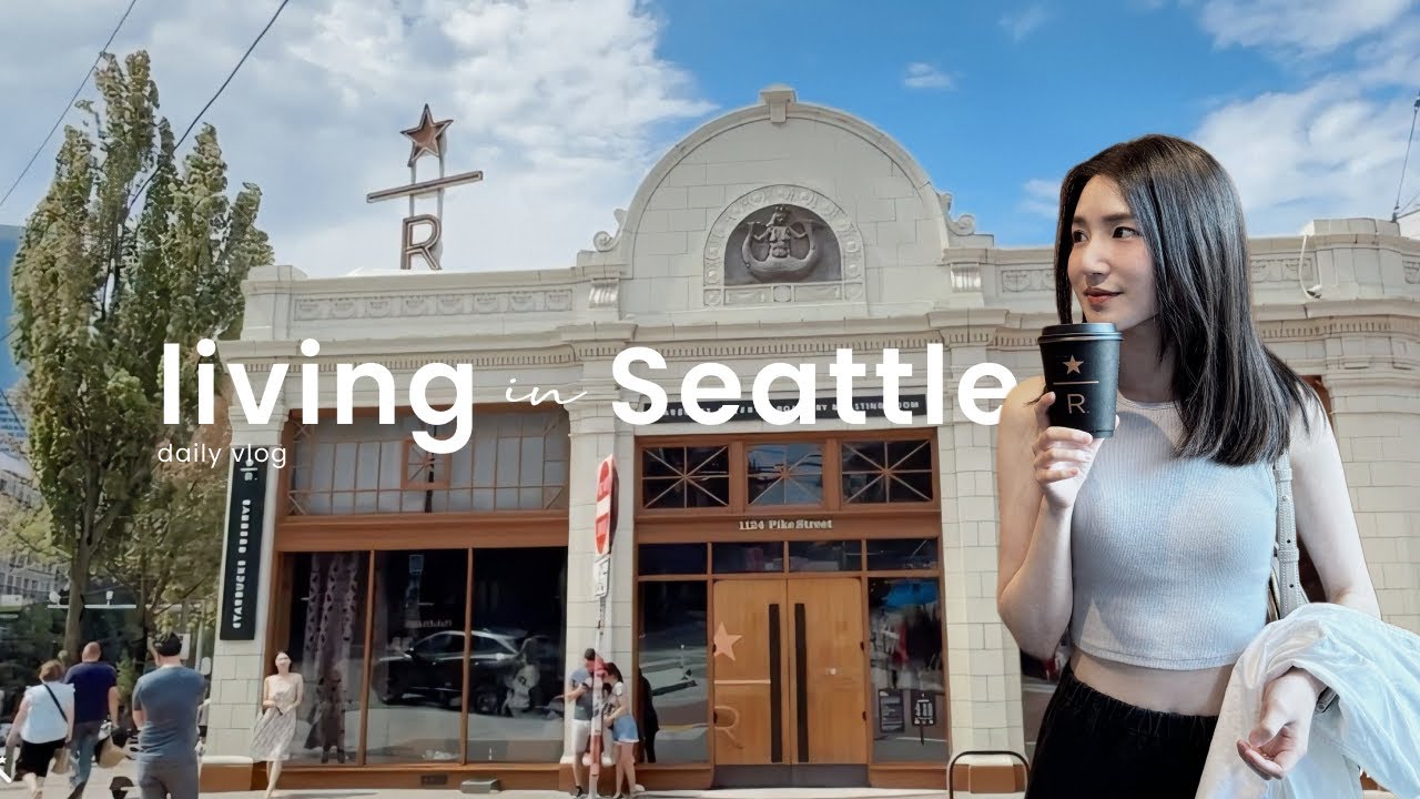 living in Seattle｜星巴克Reserve Roastery☕️｜推薦Panier des Sens🧼｜拜訪住在森林裡的叔叔🌲｜涼拌韓式蕎麥麵｜西雅圖Seattle Vlog