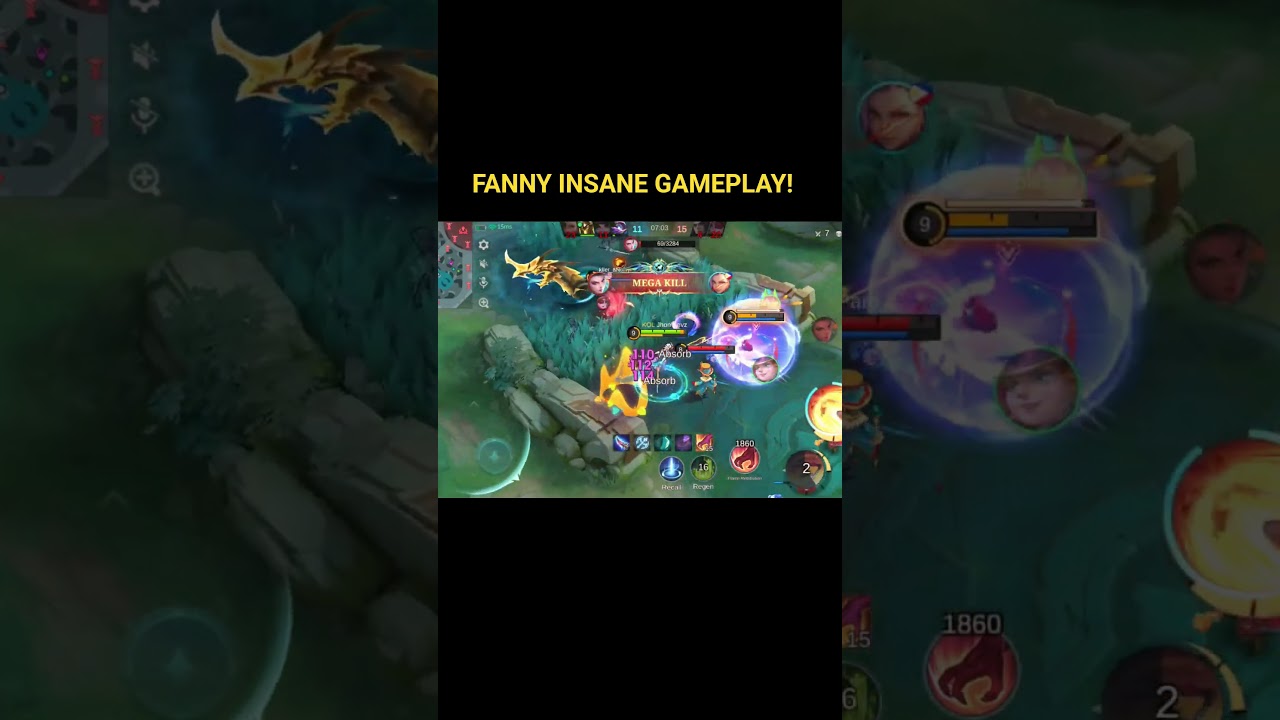 FANNY INSANE GAMEPLAY! #mobilelegends #mlbb #fannyhighlights #shorts