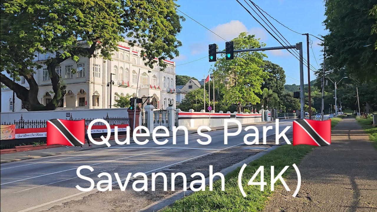 Walking in Trinidad & Tobago - Queen's Park Savannah, Port of Spain [Trinidad] (4K)