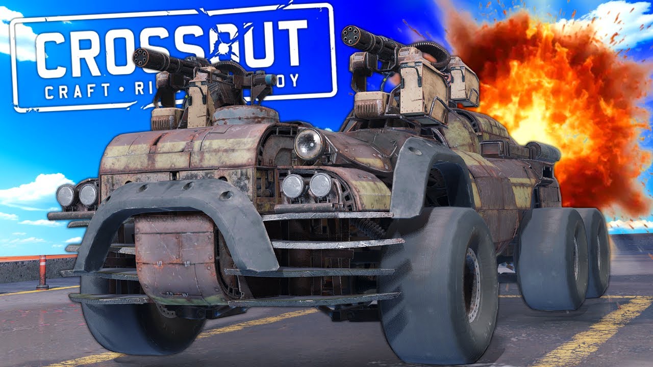 I Built and Battled an EXTREME  HOT ROD in Crossout!