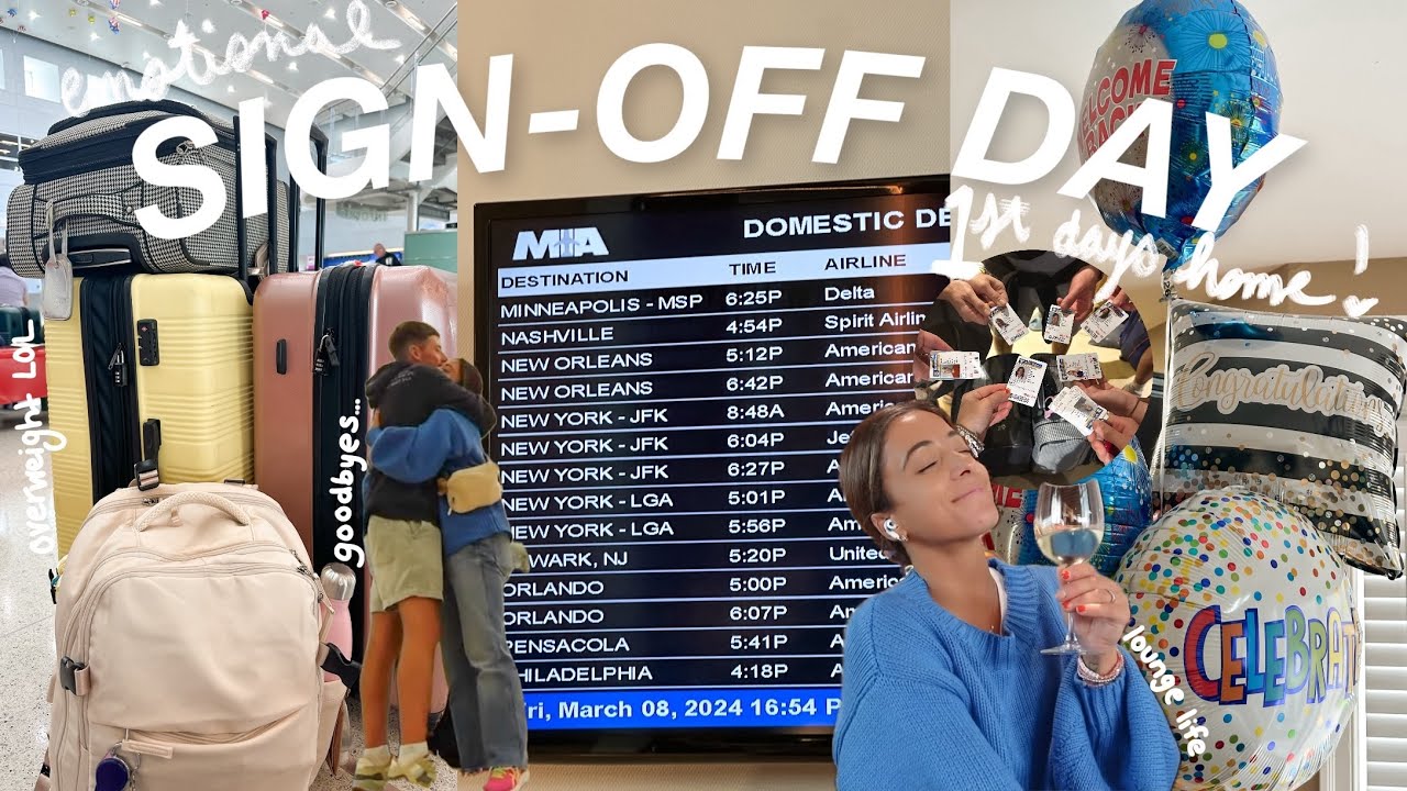 time to say goodbye… 😢🚢 sign-off day, airport struggles, unpack with me, settling into land life!