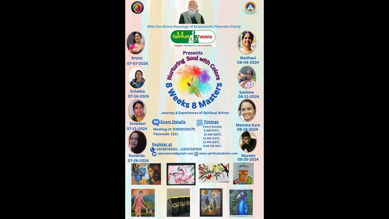 Nurturing Soul with Colors   8 Weeks, 8 Masters July 14, 2024