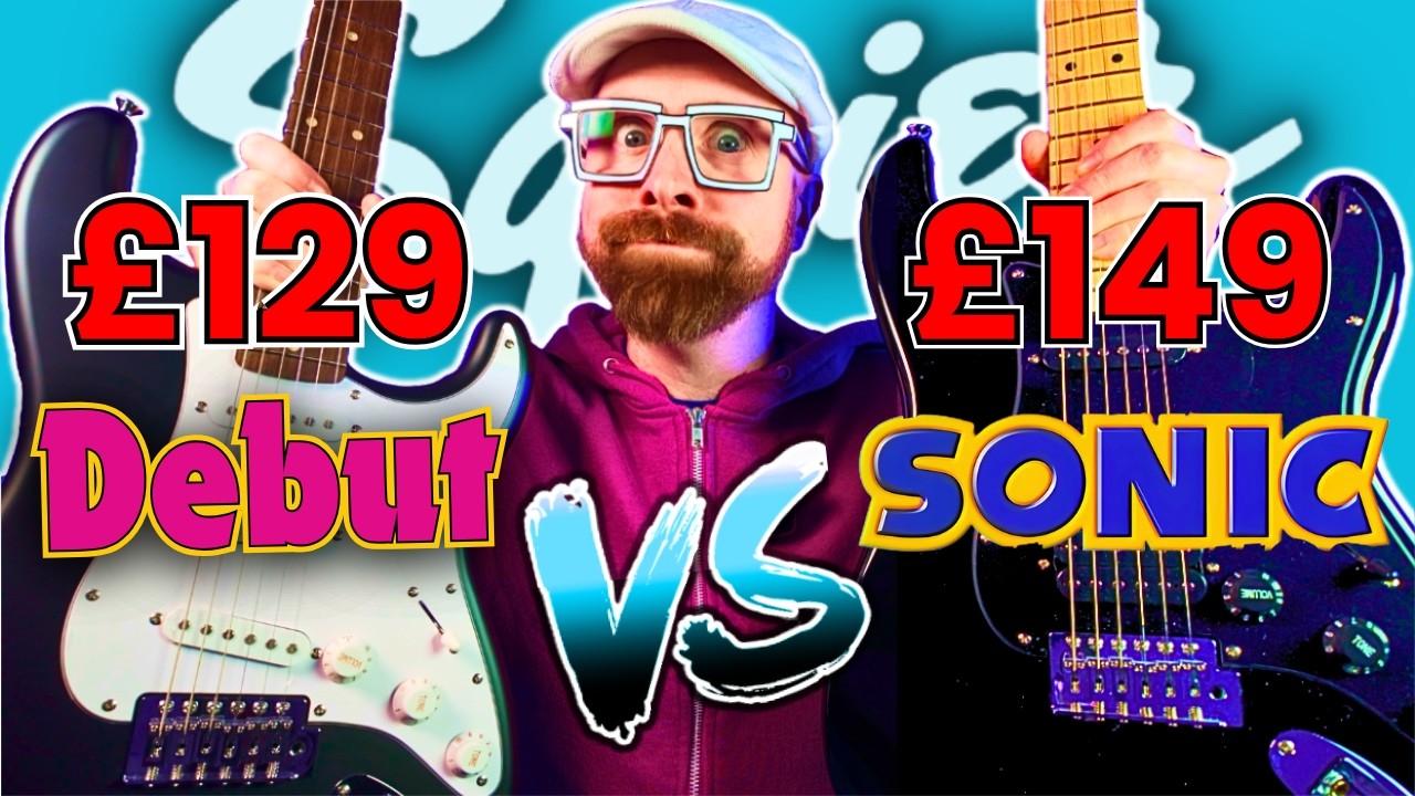 Battle of the Cheapest Squier Strats! Debut Vs Sonic - Who Wins?