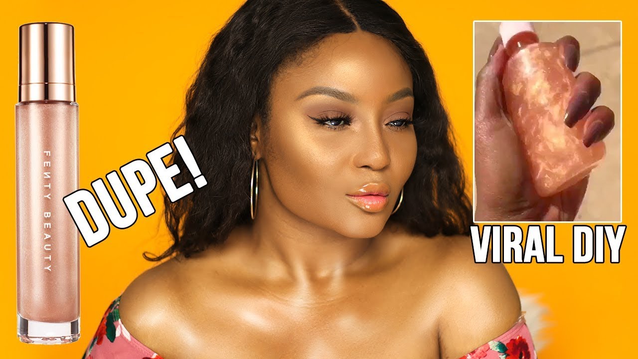 Testing viral Fenty Beauty Body Lava Dupe DIY