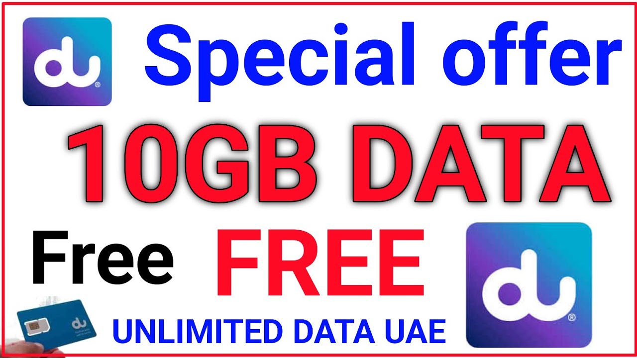 Du 10gb data free | how to activate du free data | how to check du data code | du sim internet offer