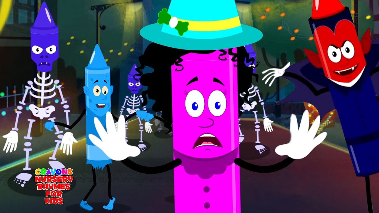 You Can't Run It's Halloween Night Scary Song for Kids by Crayons