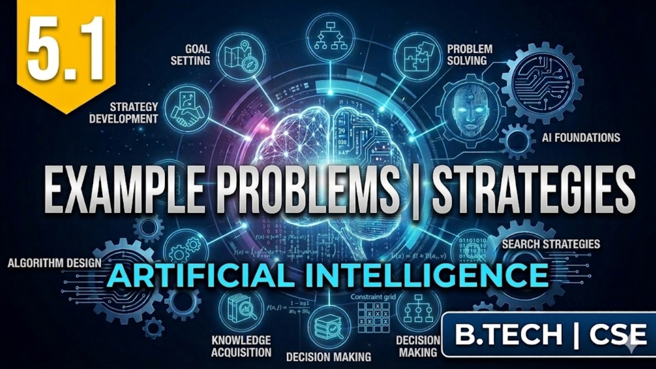5.1 Example Problems | Strategies | Artificial Intellegence | B.Tech | CSE