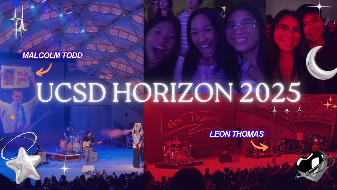 UCSD HORIZON 2025 💫 | vlog + concert footage (leon thomas and malcolm todd 🤩😛🕺)
