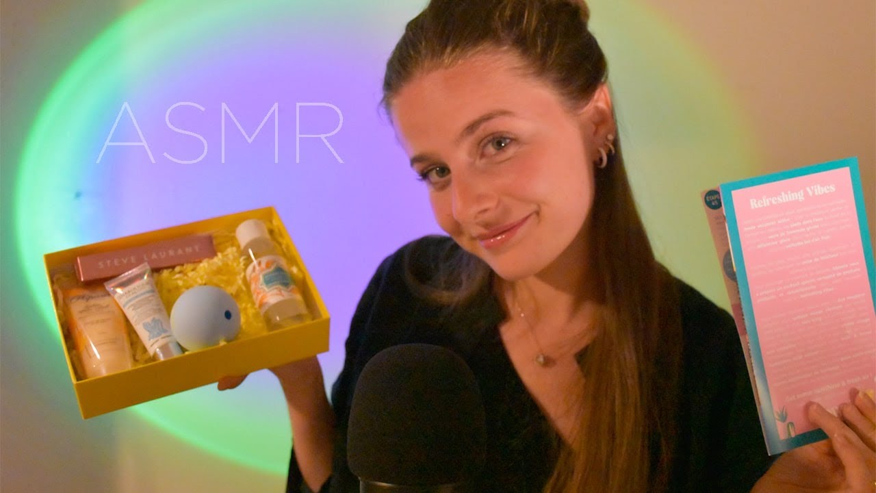 ASMR - Unboxing Glowria box (chuchotement dans le creux de tes oreilles)