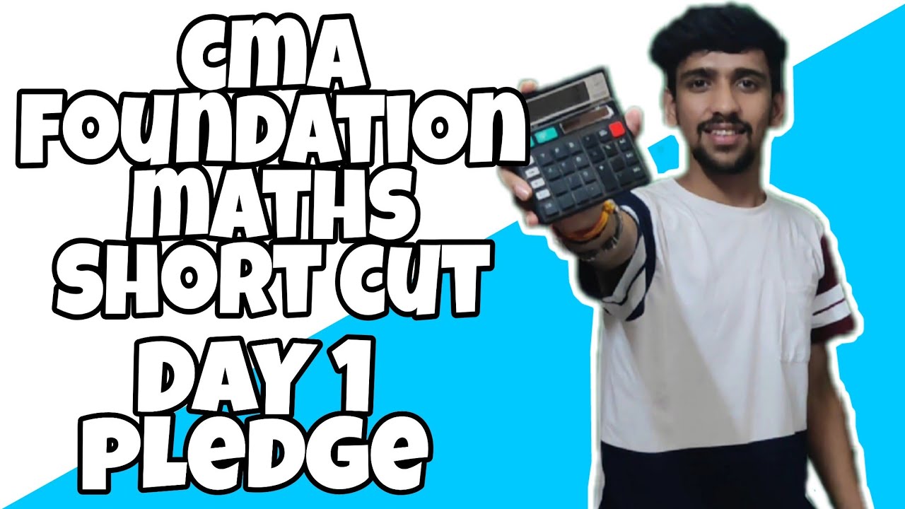 CMA FOUNDATION MATHS TRICKS TO CRACK MCQ'S