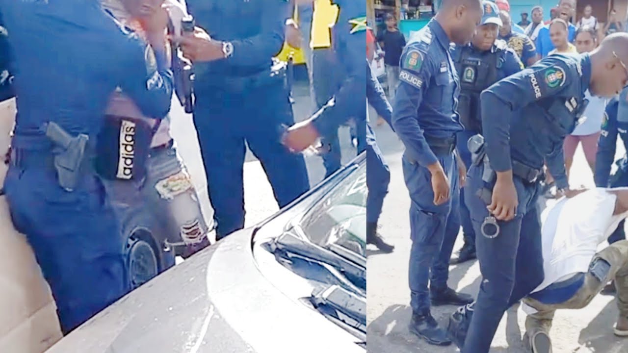 Повседневная жизнь на Ямайке🇯🇲 В центре Кингстона. Полиция