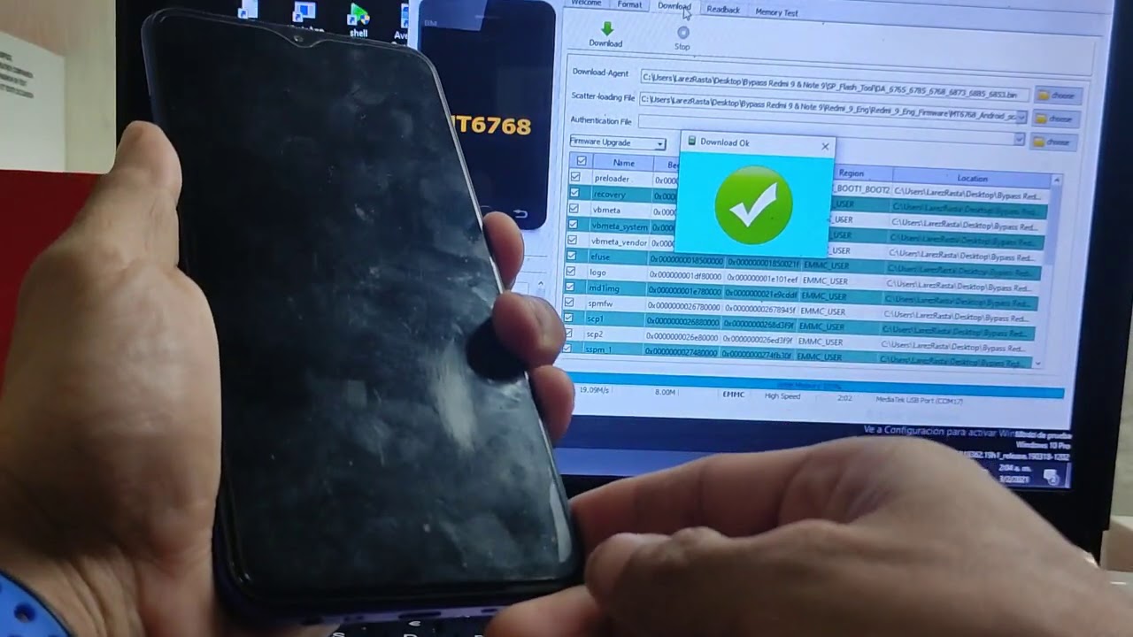 Xiaomi Redmi 9 & Note 9 Reparación F4 ( Serial ) Sin Herramienta Proceso Completo