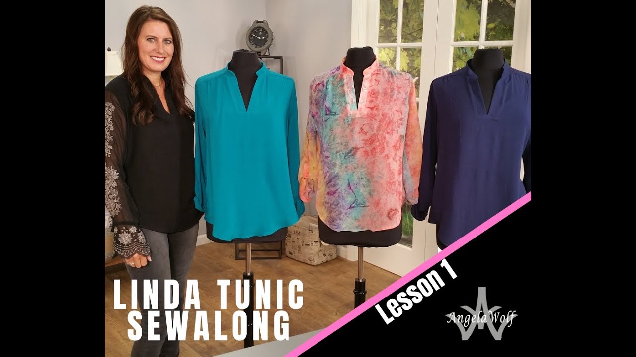 LINDA TUNIC SEWALONG LESSON 1: HOW TO SEW FRONT PLACKET & COLLAR