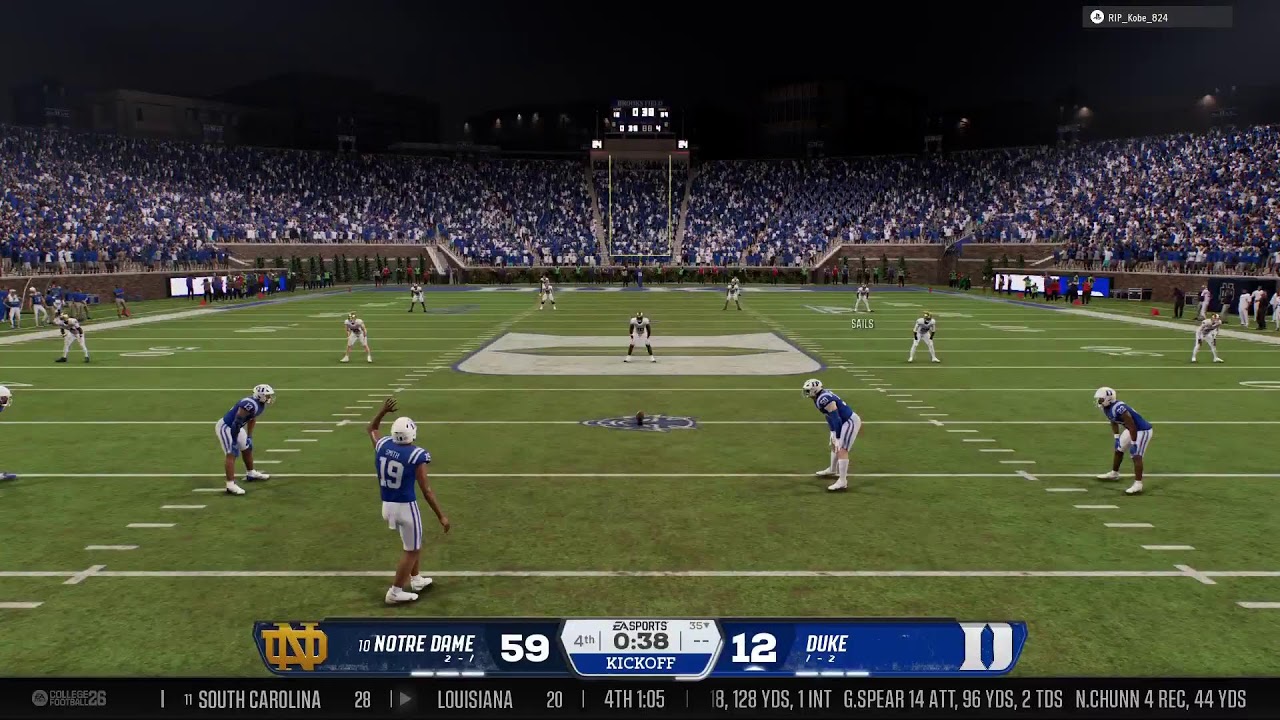 BBCFL S9 Wk 3 Notre Dame v Clemson