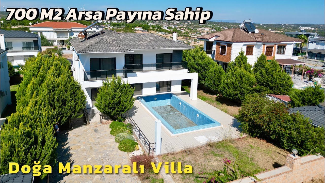730 M2 Arsa İçerisinde Giriş Katında Odalı 5+1 Villa Turu🏡Her Odasında Klimalı - Doğa Manzaralı Yer