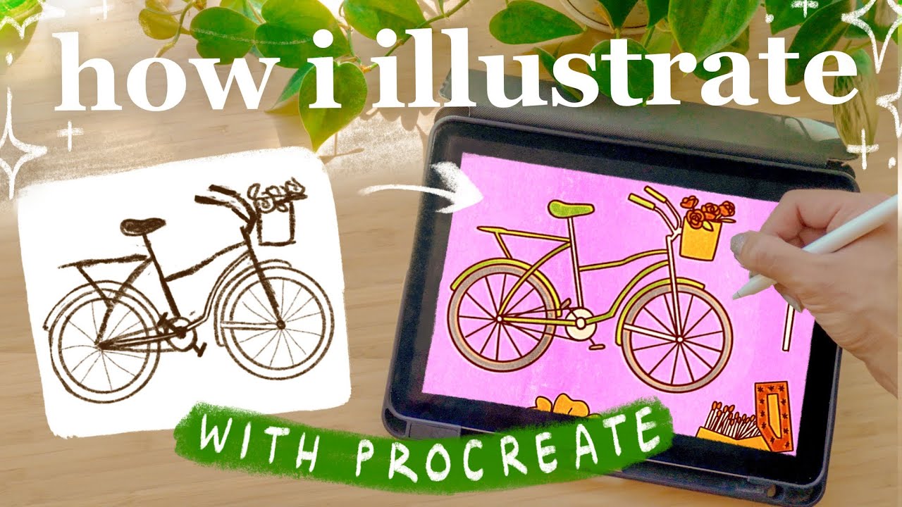 how I draw using procreate ☻ my process, brushes, and tips!