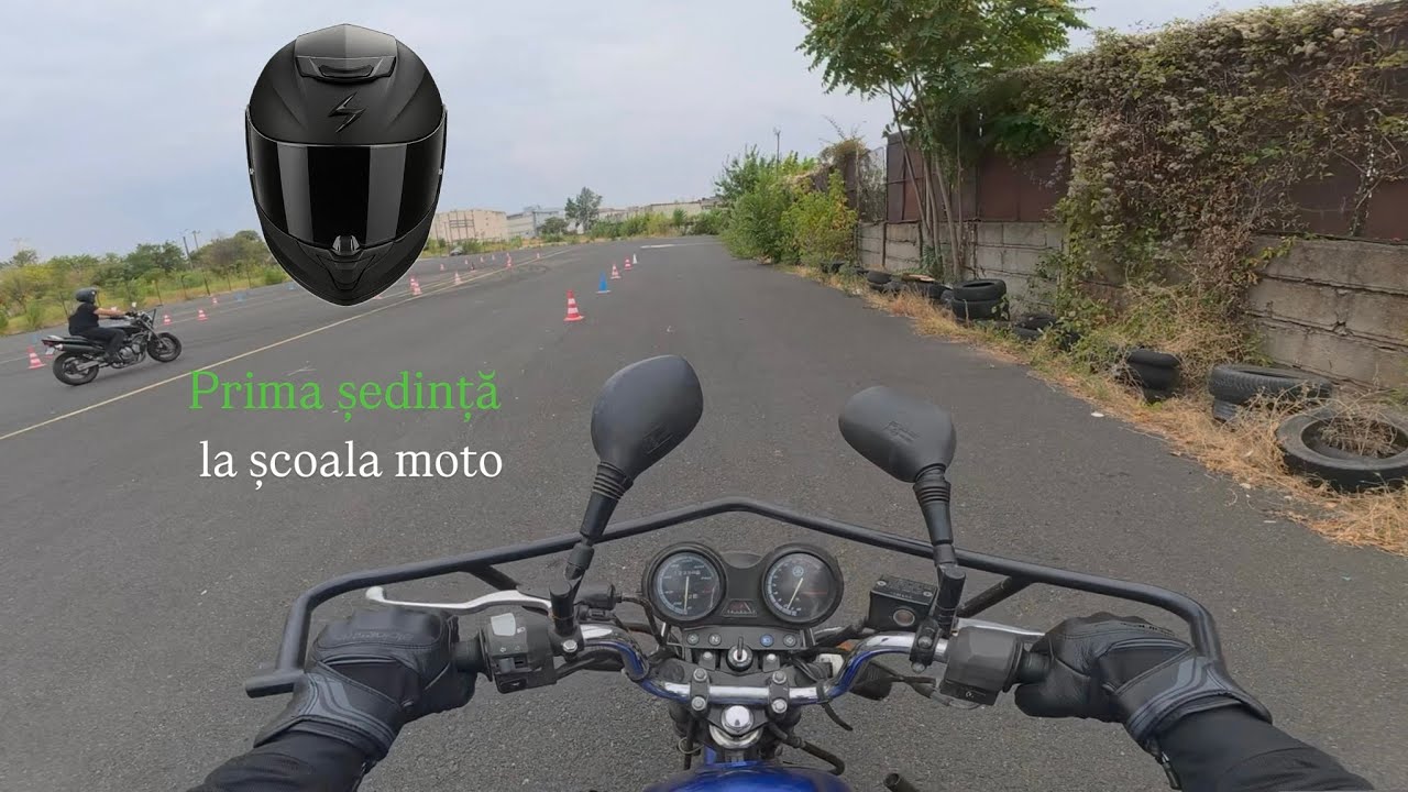 Prima ședință la școala moto, categoria A1 - Yamaha ybr 125