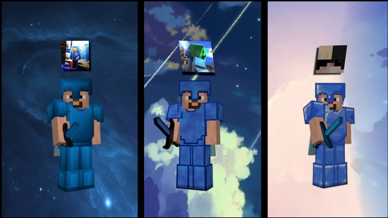 أفضل 3 باكات pvp باللون الازرق ماين كرافت ، | Best blue pvp pack : minecraft bedrock