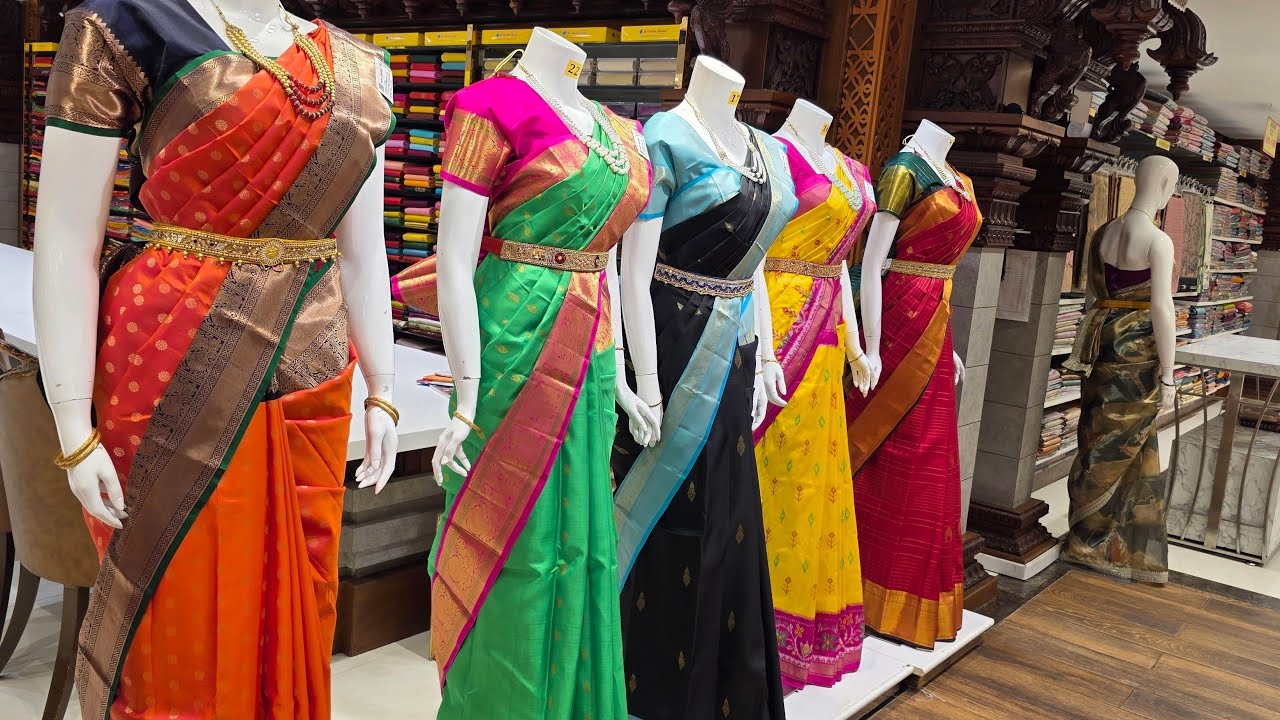 Chennai Silks Wedding  Semi Soft Silk | Designer Space Silk | 25% To 50% Discount Sarees | Kora Silk