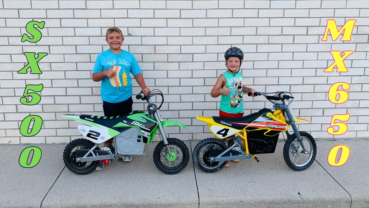 Razor MX650 vs SX500 - Which electric dirt bike is better?