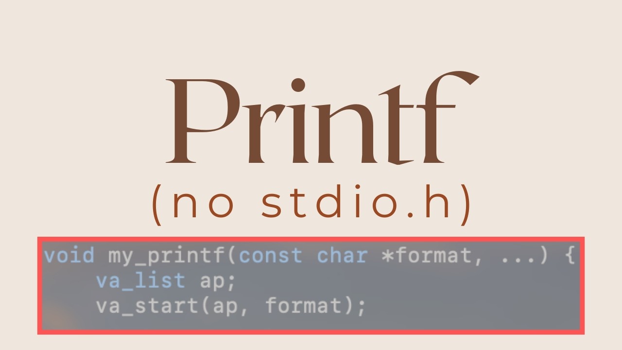 Building Printf From Scratch in RAW C