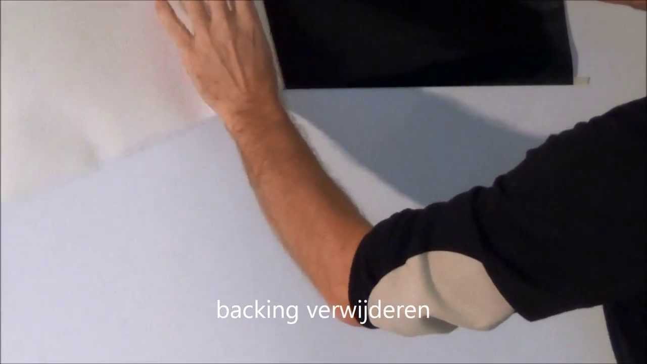 Instructiefilm stickers nat plakken