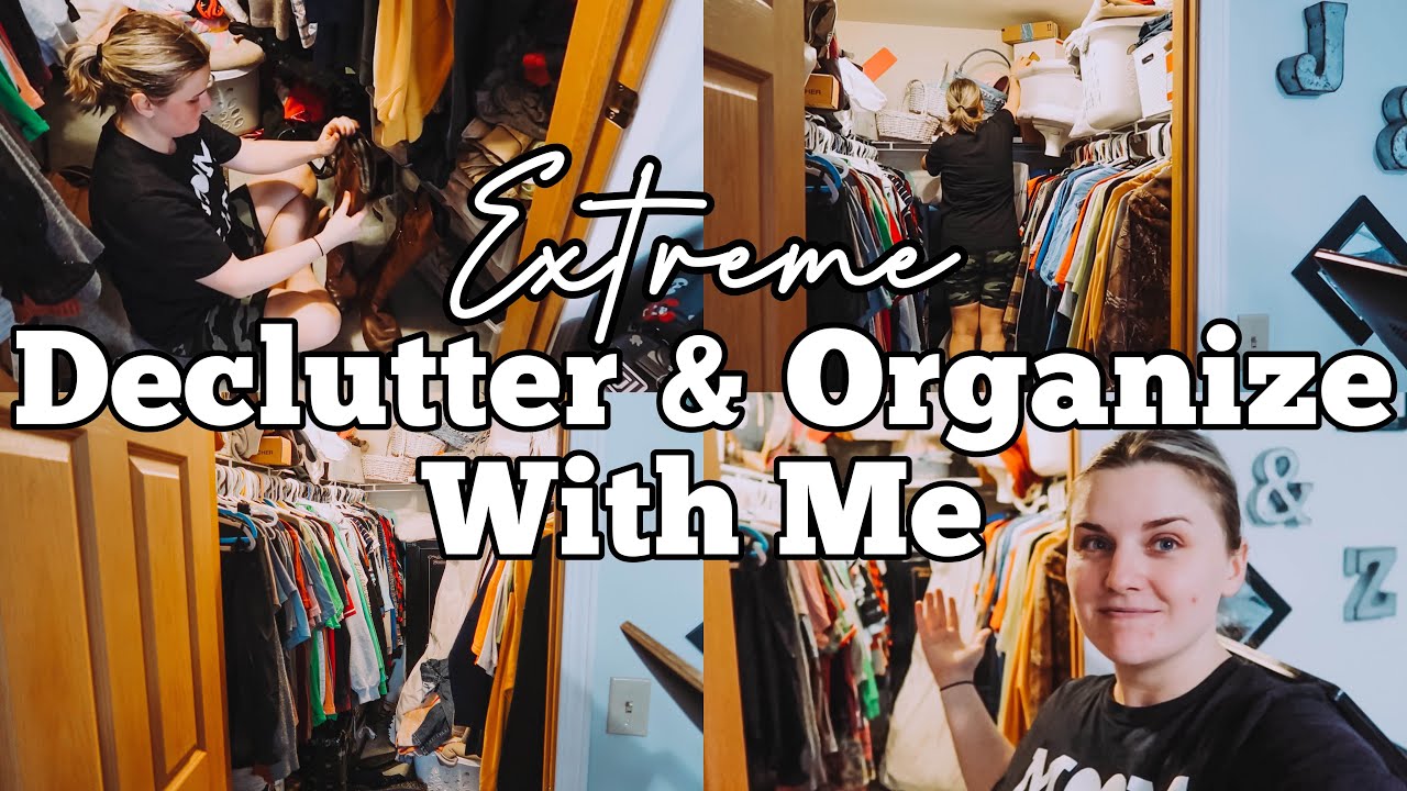 EXTREME ORGANIZE & DECLUTTER WITH ME! | MOM OF 3 DAY IN THE LIFE | CLEANING MOTIVATION | MEGA MOM