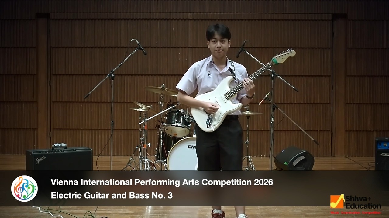 Vienna International Performing Arts Competition 2026  Electric Guitar and Bass No. 3