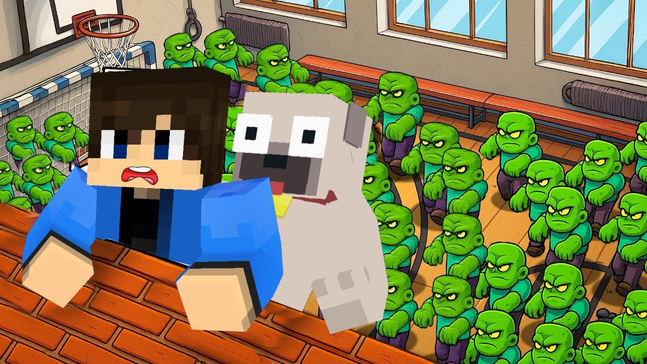 ZOMBI T&Aacute;MAD&Aacute;S AZ ISKOL&Aacute;NBAN A MINECRAFTBAN!