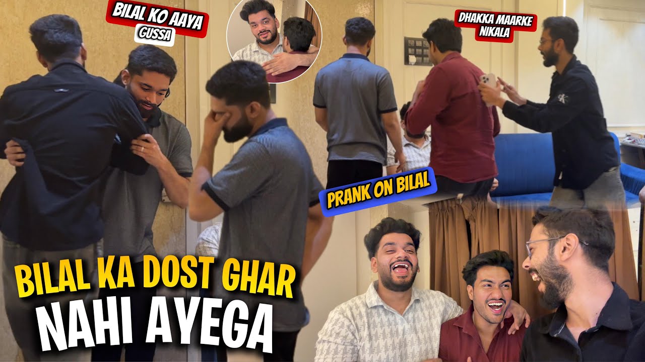 Bilal Ka Dost Ghar Nahi Ayega😡Zeeshan Ne Uthaya Haat | PRANK on Bilal | AALTU FALTU |