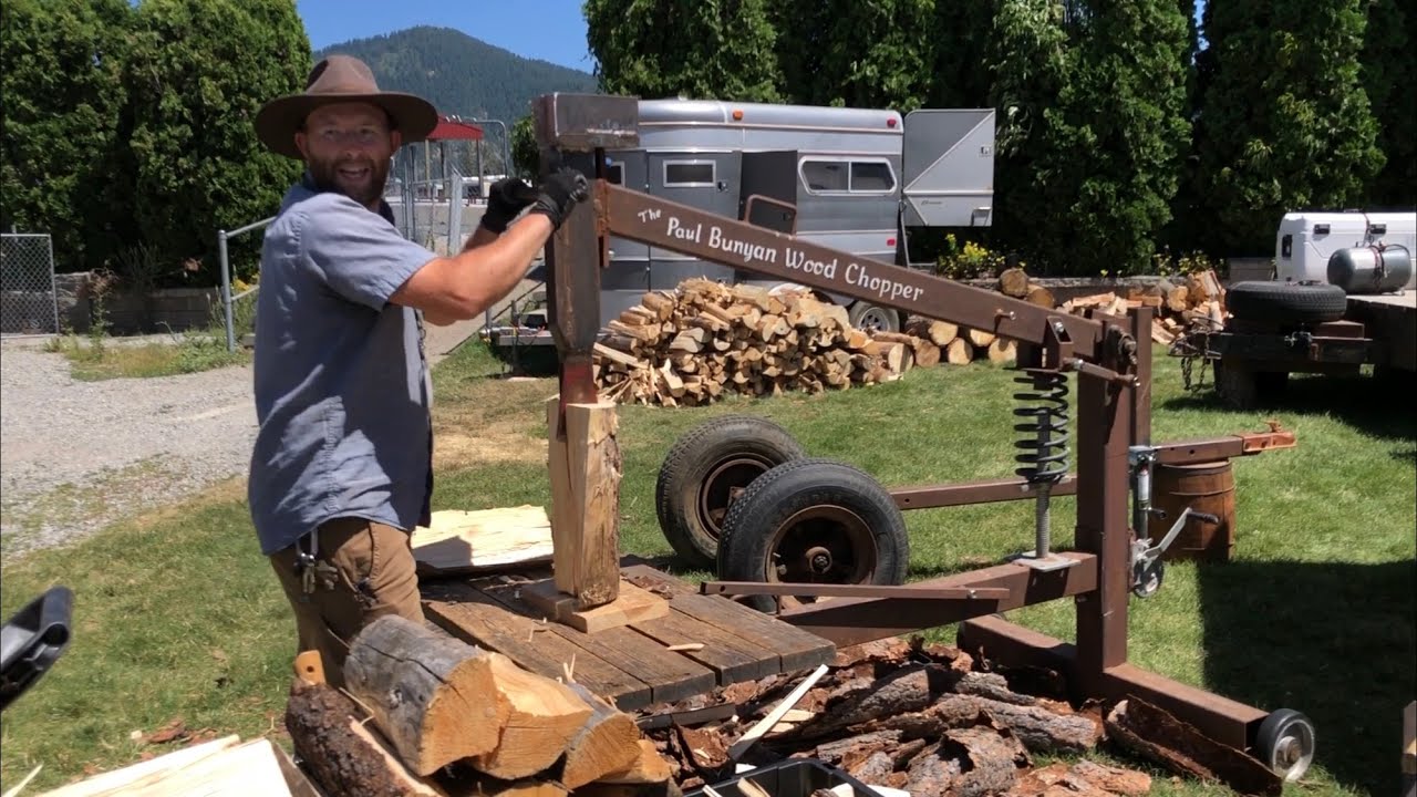 Live Demo: Paul Bunyan Wood Chopper | Modern Homesteading Conference  #modernhomesteadingconference