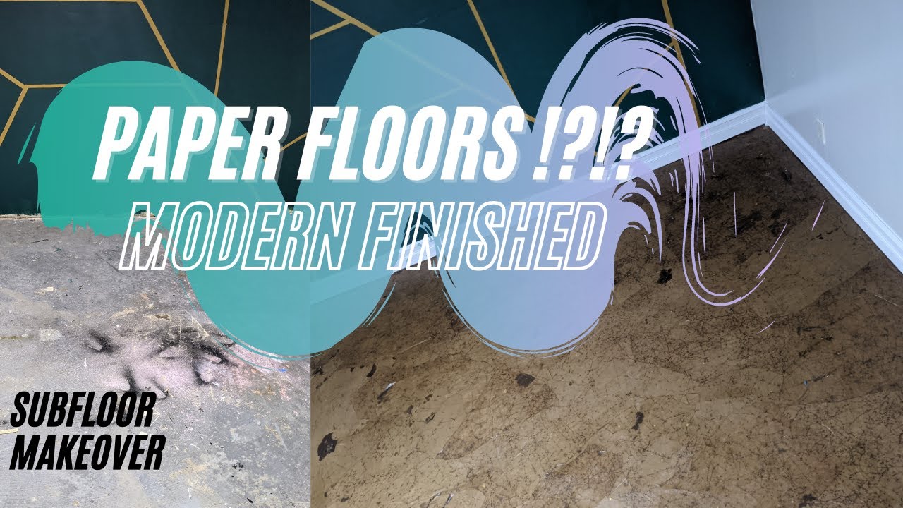 Flooring for cheap DIY Paper Bag Floors