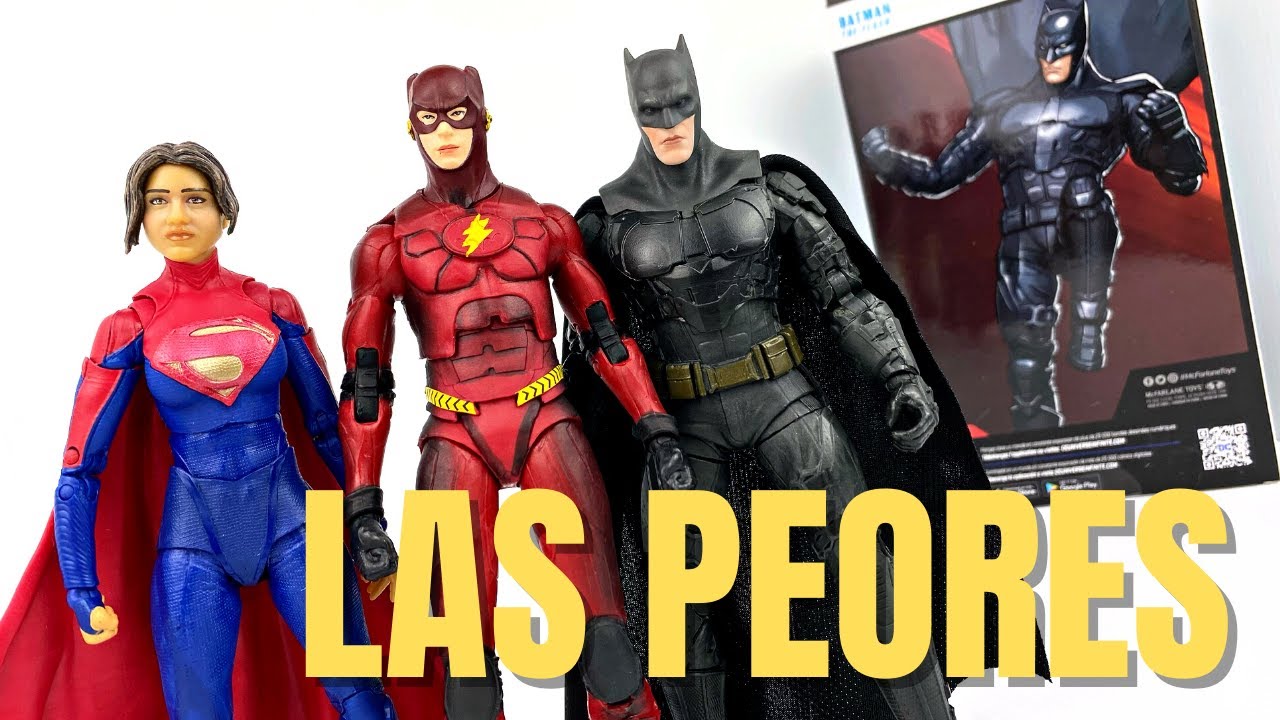 FLASH CON EL TRAJE DE BATMAN -  SUPERGIRL Y BATFLECK MCFARLANE TOYS PELICULA THE FLASH UNBOXING