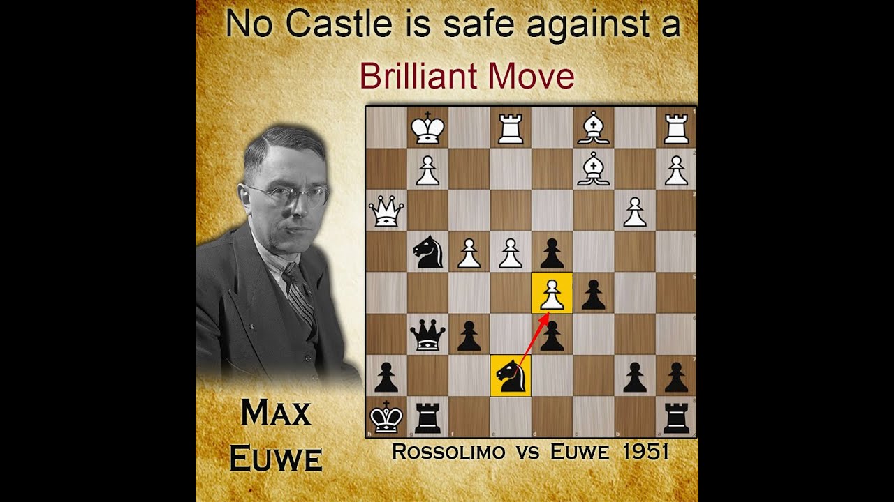 No Castle is safe against a brilliant move | Rossolimo vs Euwe 1951