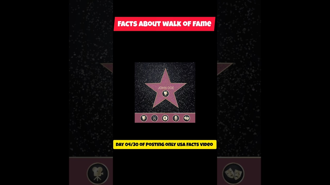 facts about hollywood walk of fame #hollywood #facts #donaldtrump #johnnydepp #walkoffame