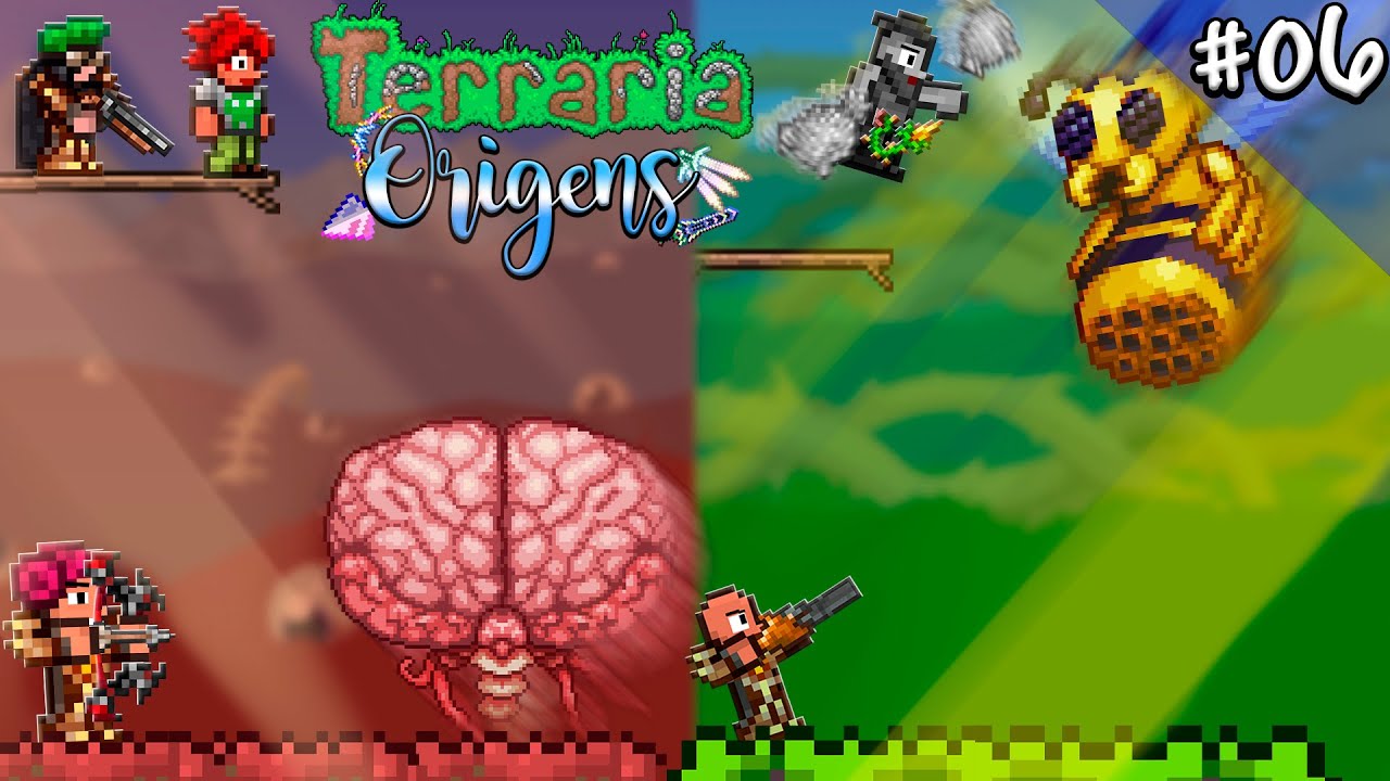 6 YOUTUBERS VS BOSSES NO TERRARIA MULTIPLAYER!!! Terraria Origens #06 (Multiplayer)