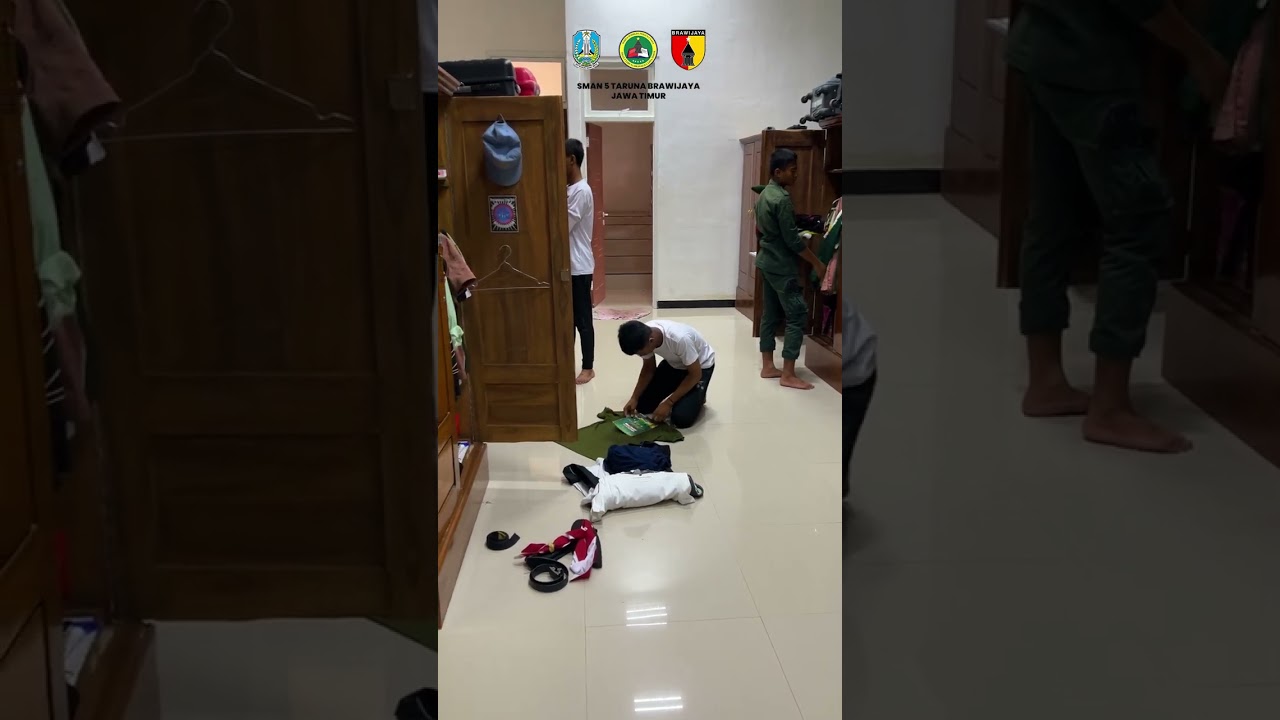 Taruna di Kesatrian SMAN 5 Taruna Brawijaya Jawa Timur melaksanakan PUDD.
