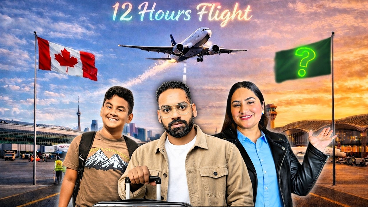 Finally Family Travel from Canada to Saudi Arabia😍|12 Hour Flight Journey✈️| Zee khan Vlog