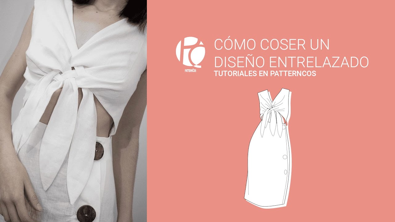 Vestido con diseño entrelazado 