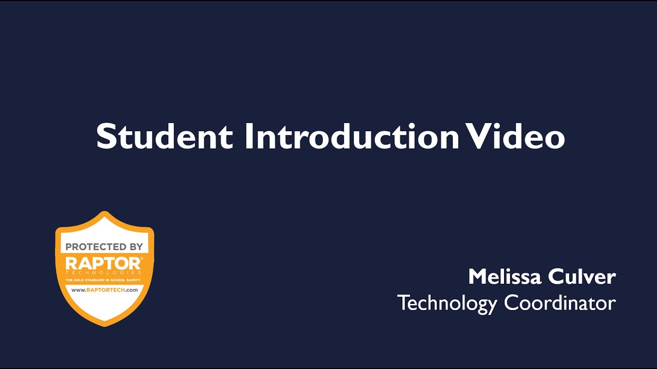 Raptor Student Video - WSCS