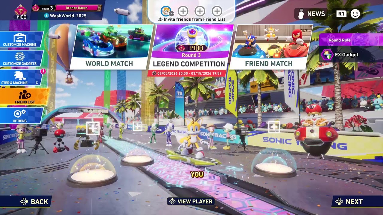 Sonic raceing Crossing Legend Rank