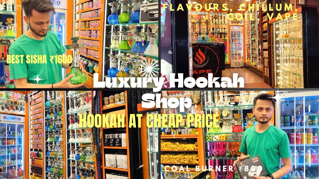 Luxury Hookah Shop In Kolkata | Russian Hookah | Hookah Flavours, Chillum, Coil, Vape | Jn_Vlog |
