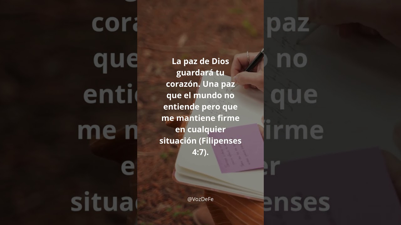 La Paz de Dios Guardar&aacute; Tu Coraz&oacute;n 🕊️ Filipenses 4:7 para la Calma Inexplicable