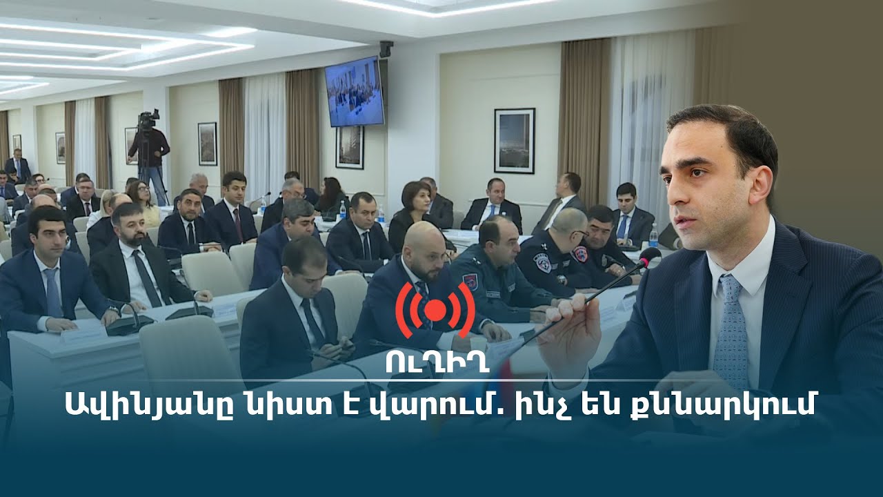 ՈւՂԻՂ. Ավինյանը նիստ է վարում. ինչ են քննարկում