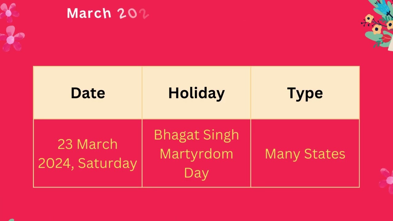 Holidays in March 2024 📅 Calendar 365 📅