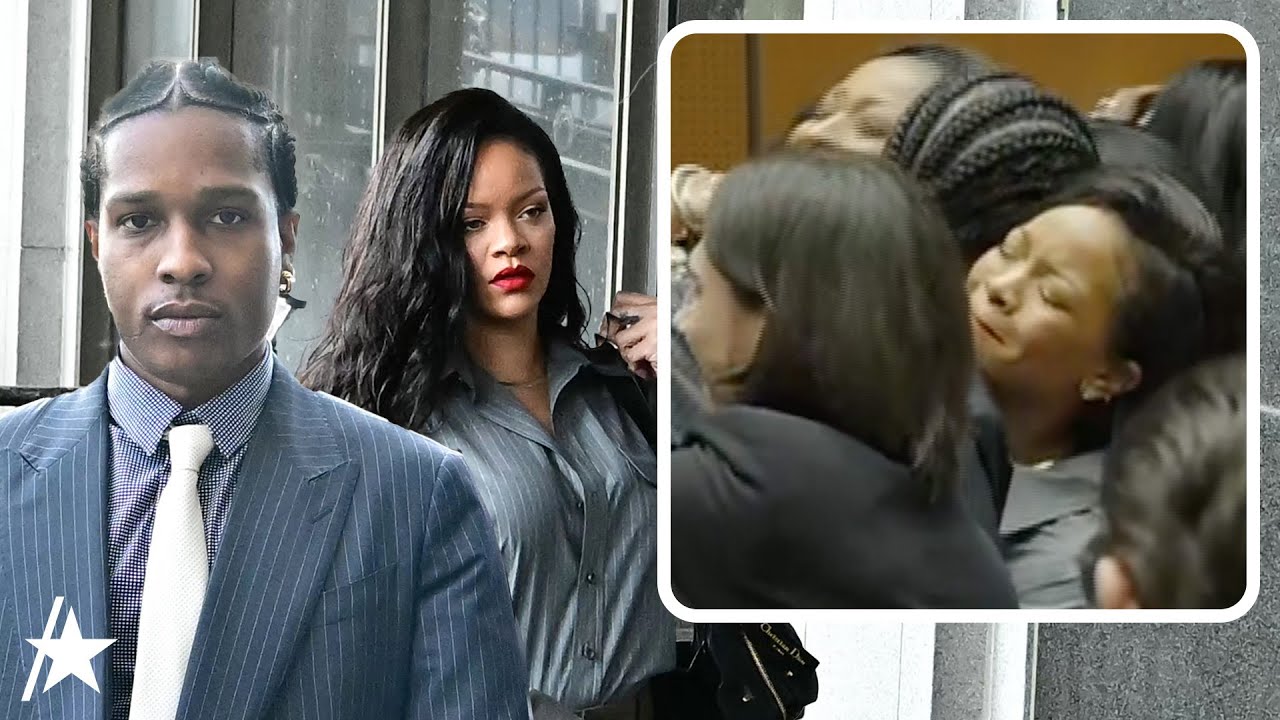 A$AP Rocky HUGS Rihanna After Being Found NOT GUILTY In Gun Trial