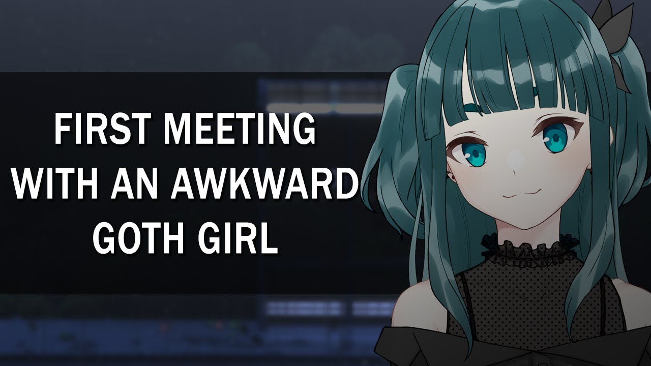 Awkward Goth Girl Gets Caught in The Rain | ASMR RP (F4A) (First Meeting) (Rain Sounds)