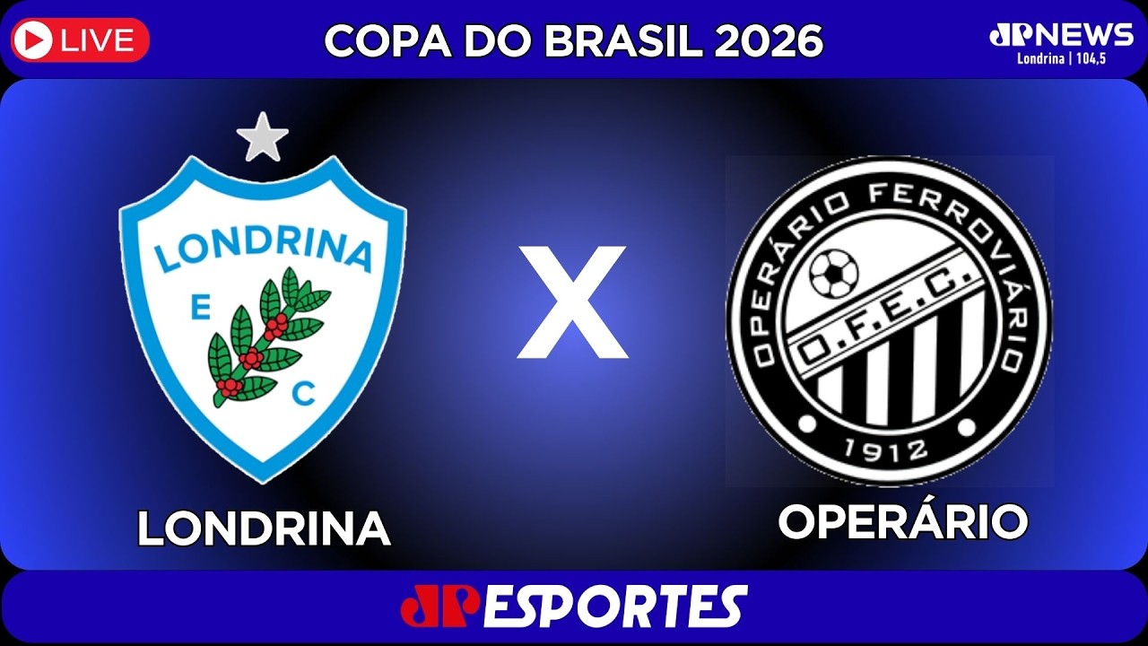 🔴#AOVIVO: Londrina vs Operário | Início às 21h30 | 17/03/2026 | #COPADOBRASIL