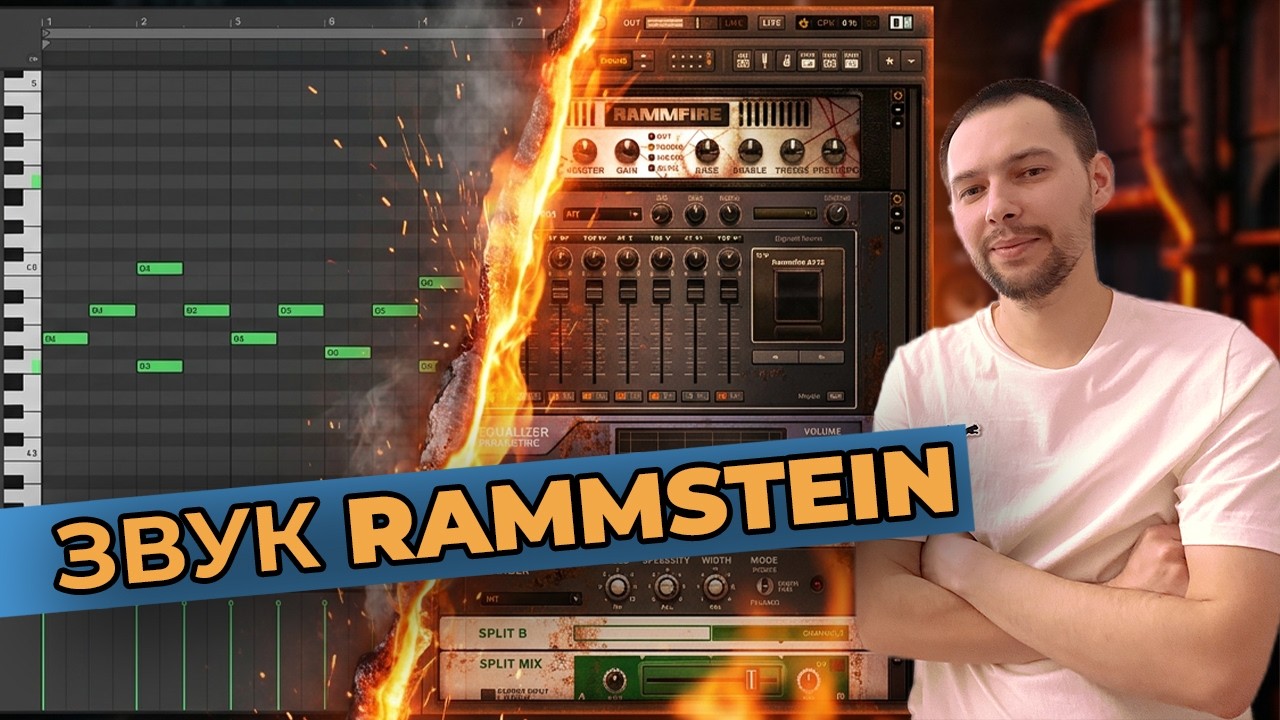 Как сделать звук гитары как у Rammstein без гитары с помощью Rammfire