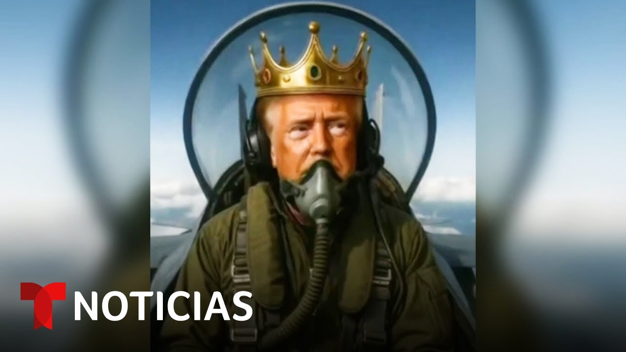 Causan indignación dos videos que Trump divulgó tras las protestas 'No Kings' | Noticias Telemundo